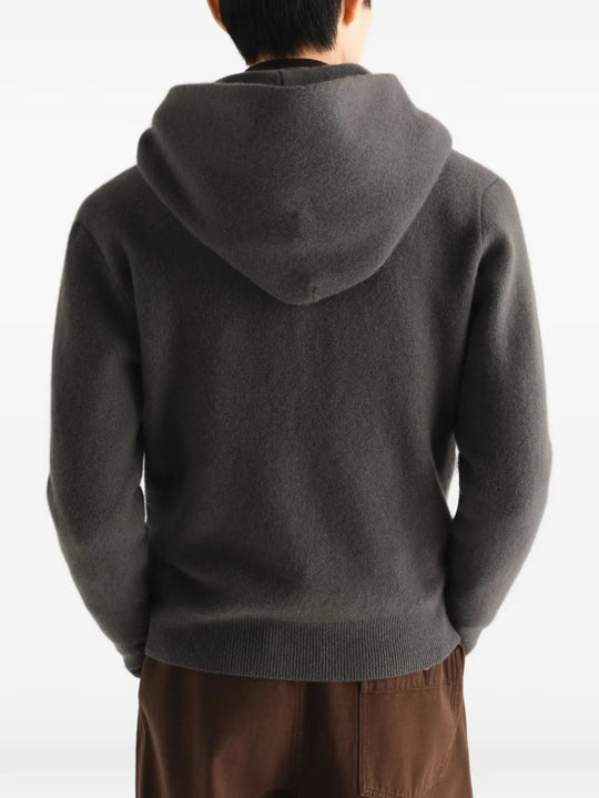 Grey knitwear, full body view