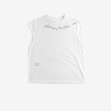 White t-shirt, front view