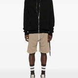 Black hoodie, full body view