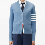 Blue knitwear, front view