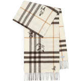 Tan scarf, front view