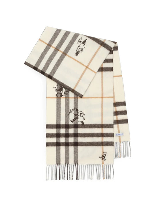 Tan scarf, front view