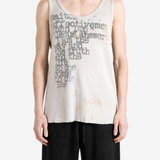 SAITOS - Men Saitos Faded Text Tank
