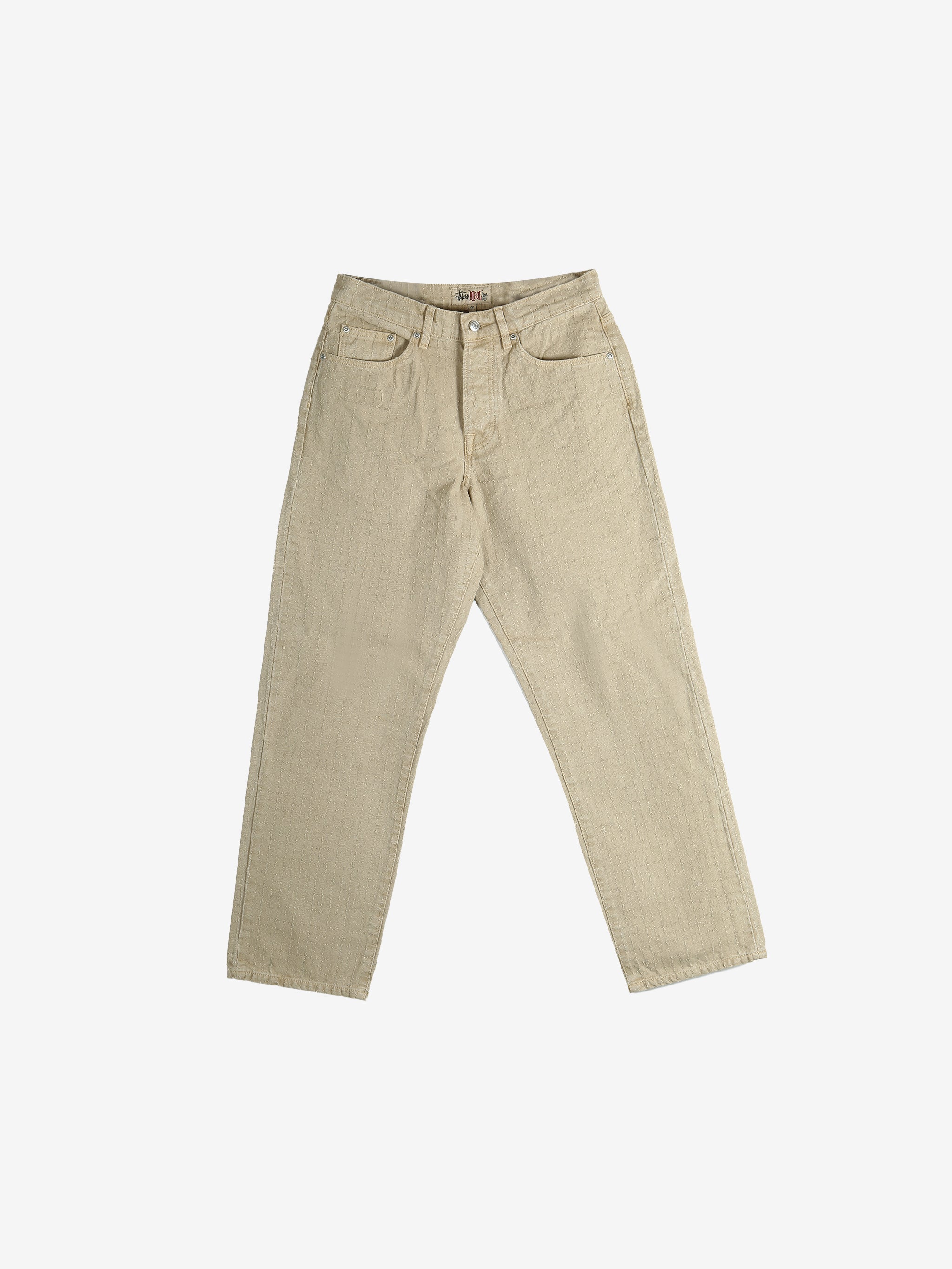 Tan jeans,front view