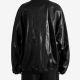 DOUBLET - Unisex Basketball Shoe Pocket Leather Jacket