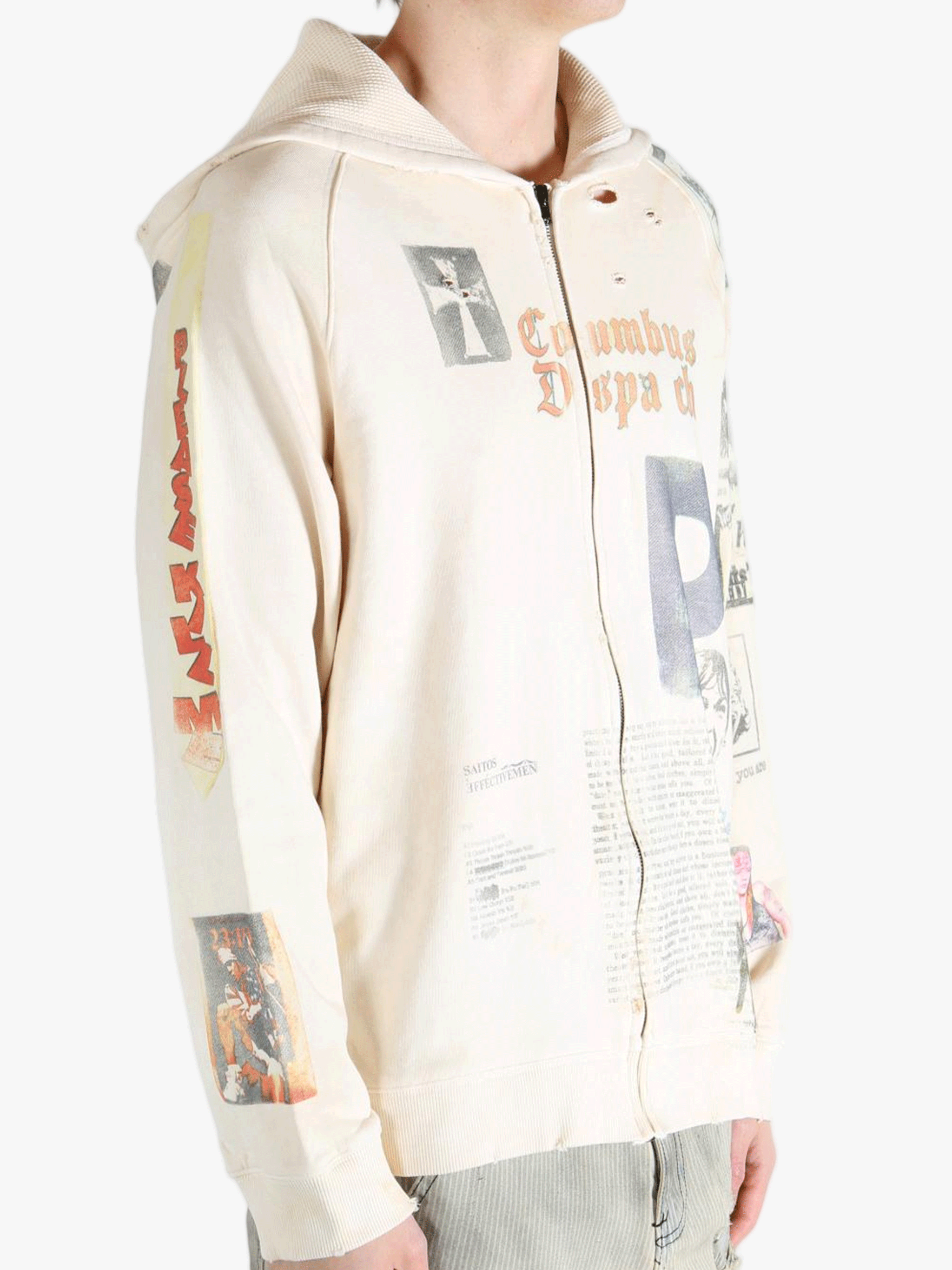 White sweats worn by a person, showing the sweats' fit