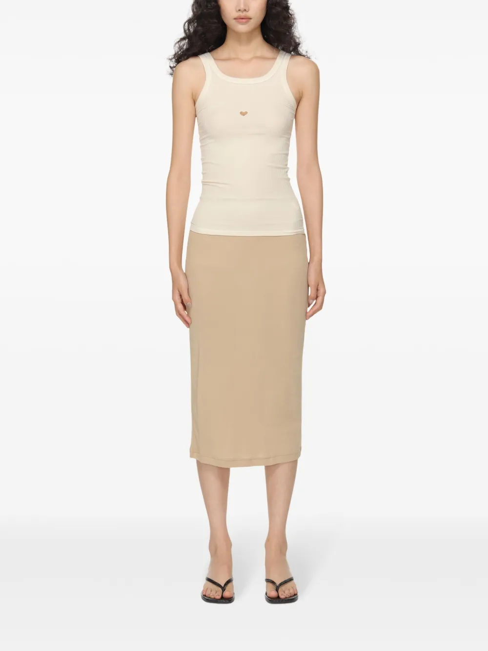 Tan tops, full body view