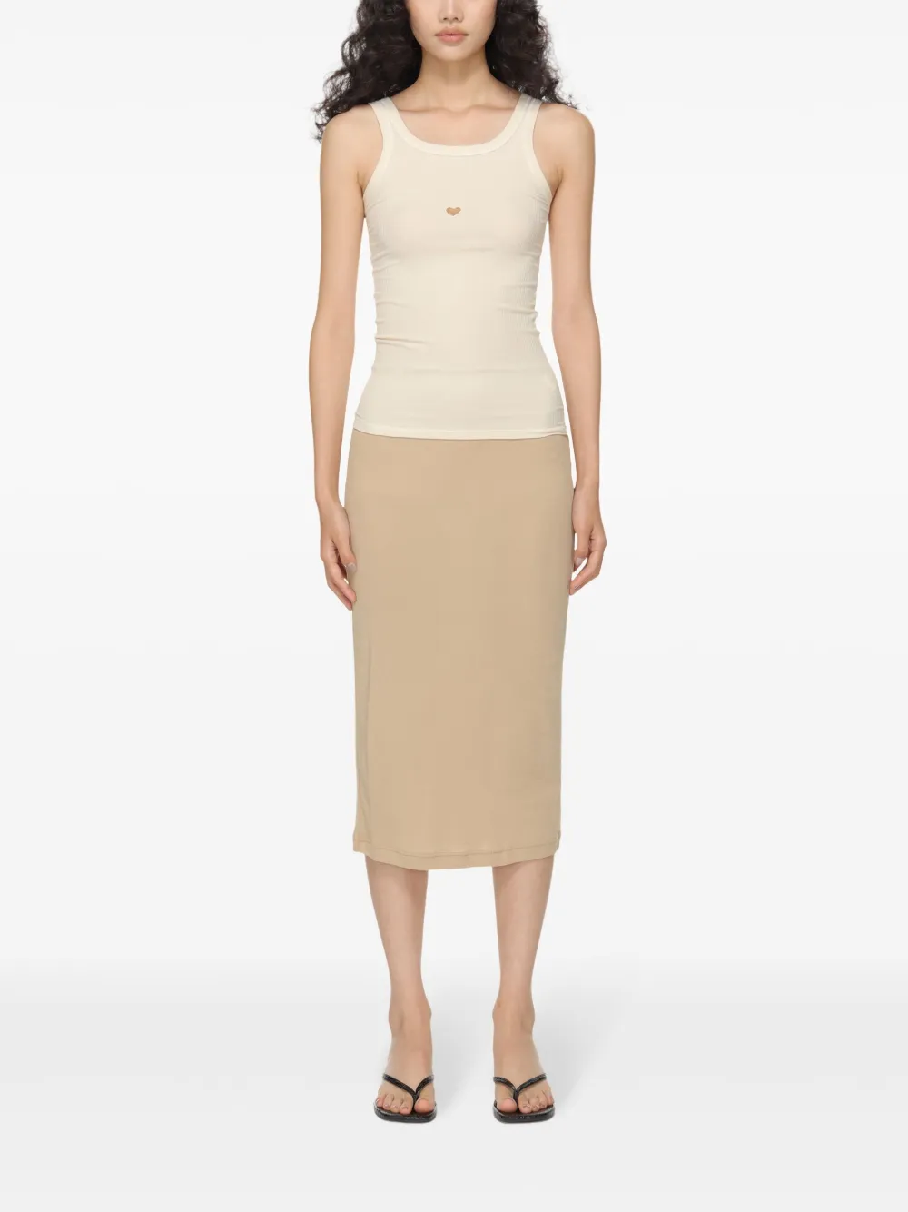 Tan tops, full body view