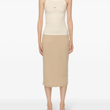 Tan tops, full body view