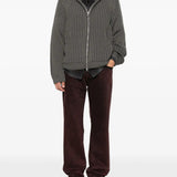 Grey hoodie, full body view