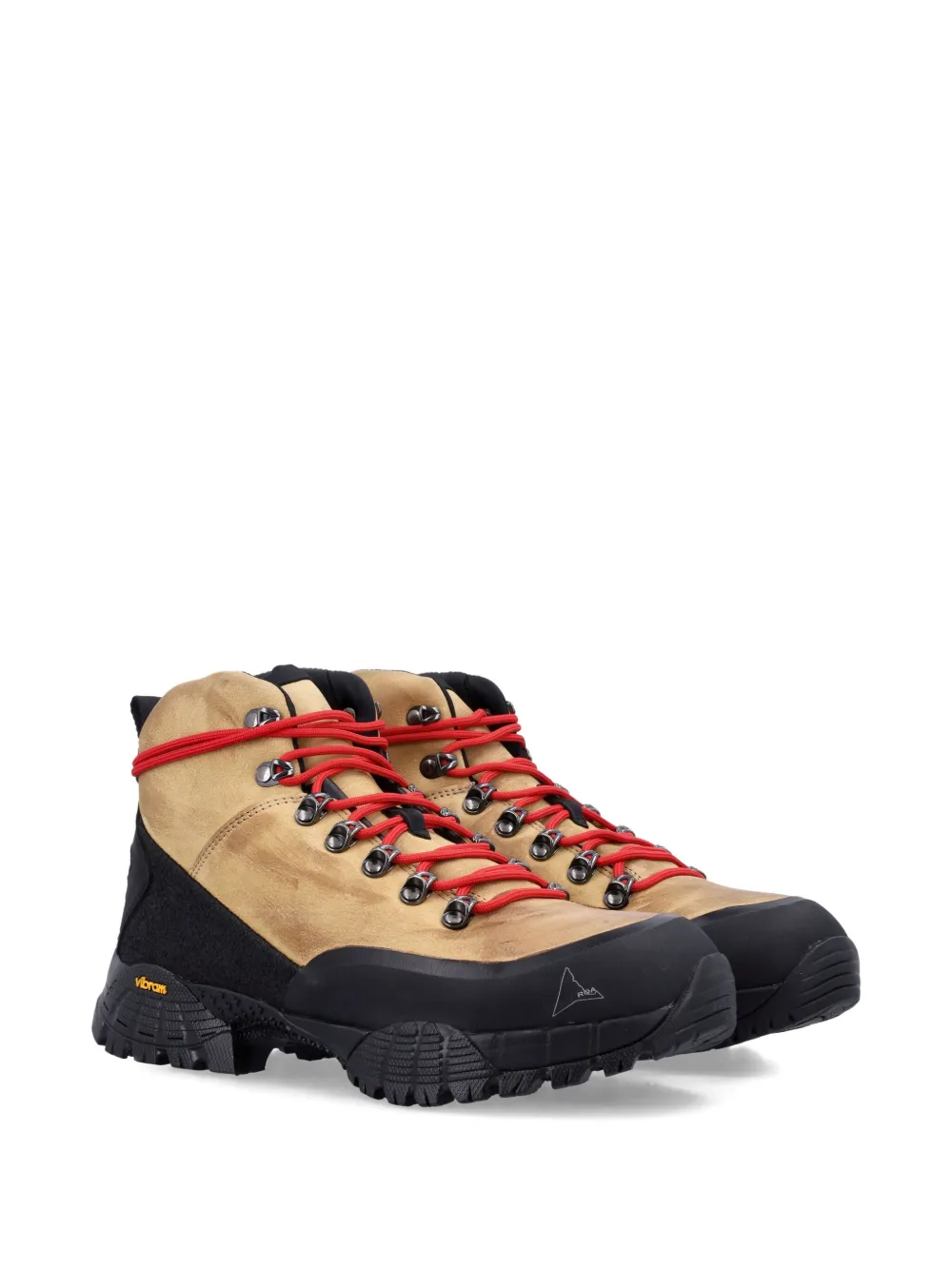 brown boots, side view