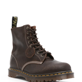 brown boots, side view