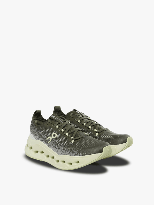 Green sneakers, side view