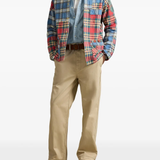 blue shirt, full body view