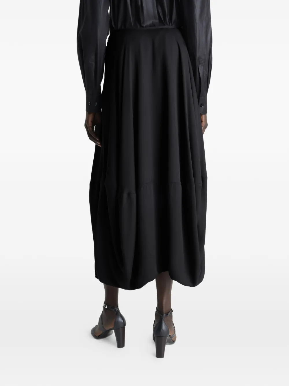 Black skirt, full body view