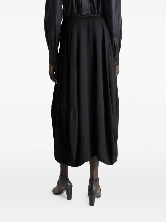Black skirt, full body view