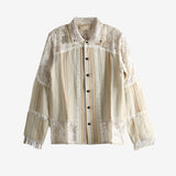 Tan shirt, front view