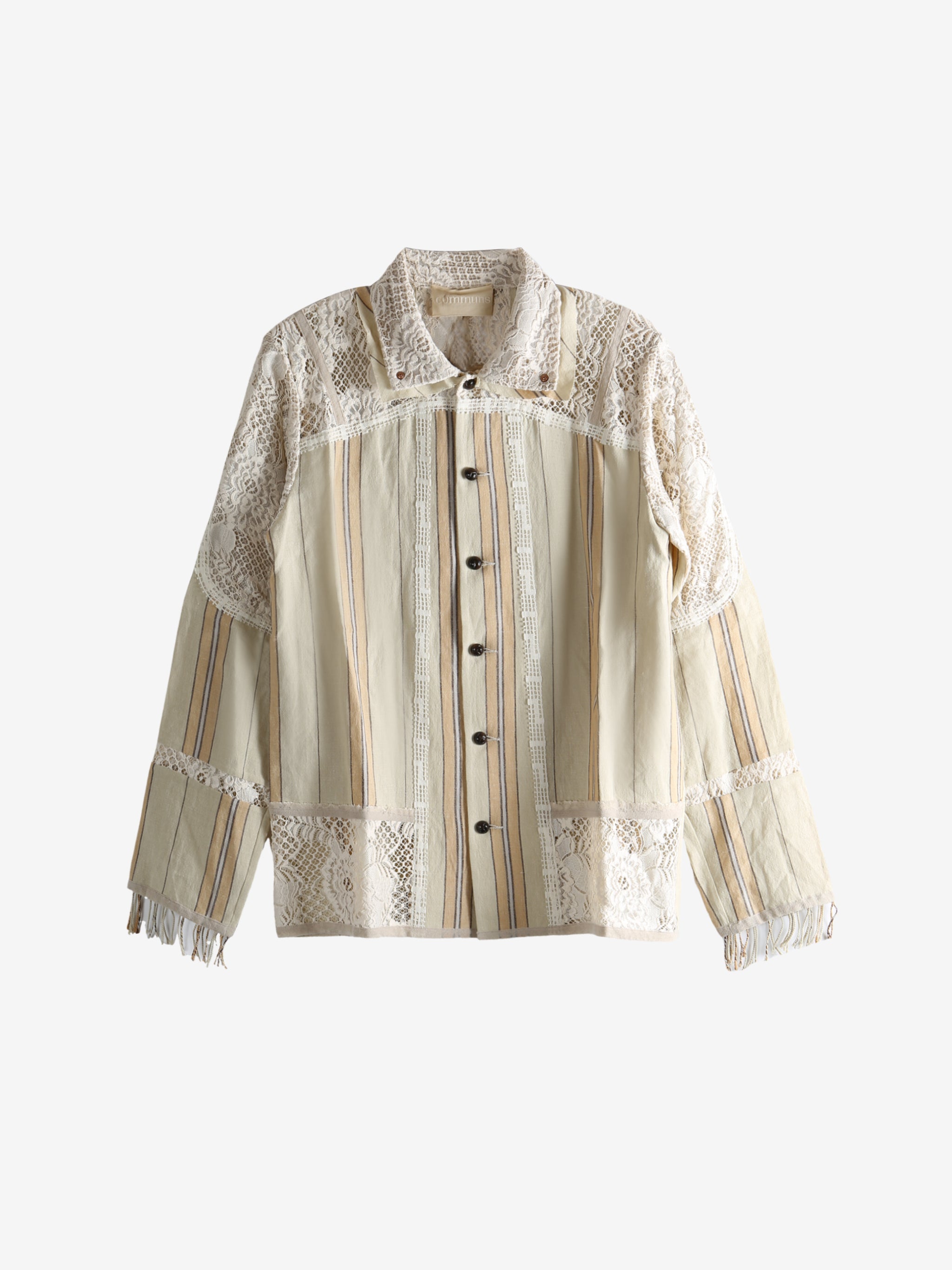 Tan shirt, front view