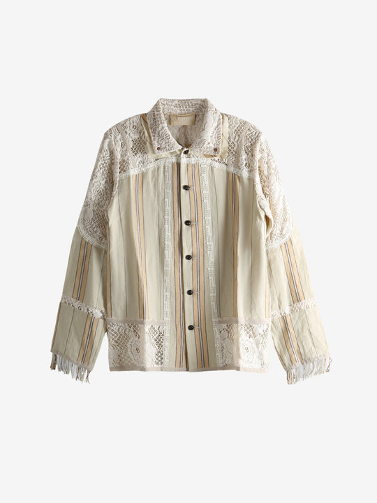 Tan shirt, front view