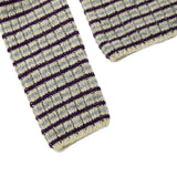 AURALEE - Women Shetland Wool Cashmere Rib Knit Boat-Neck Pullover