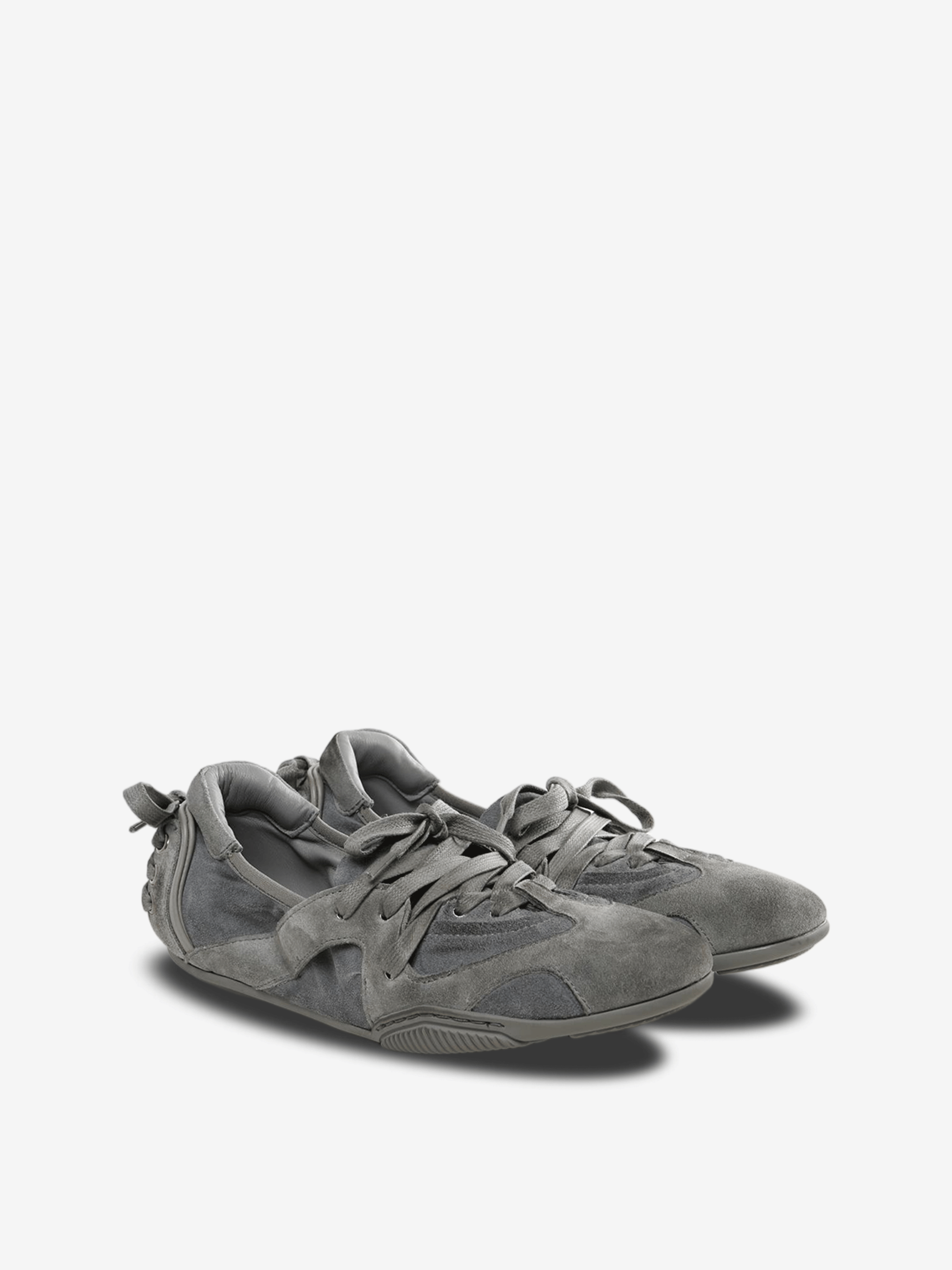 Grey sneaker, side view