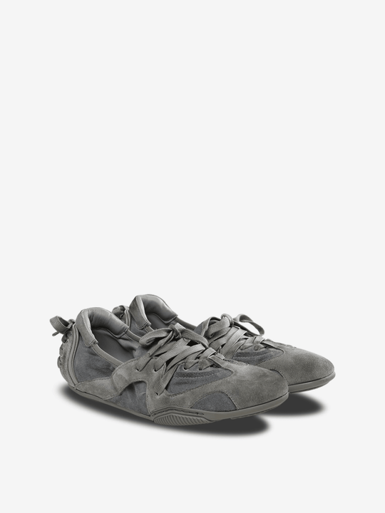 Grey sneaker, side view