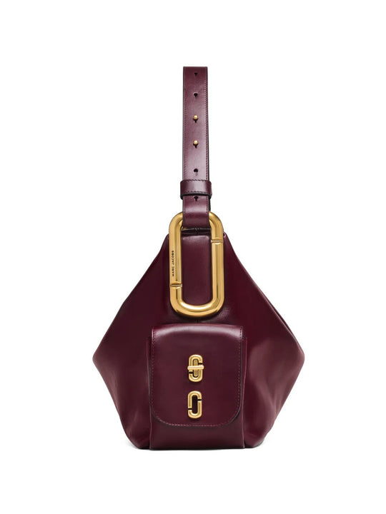 Burgundy bag, front view