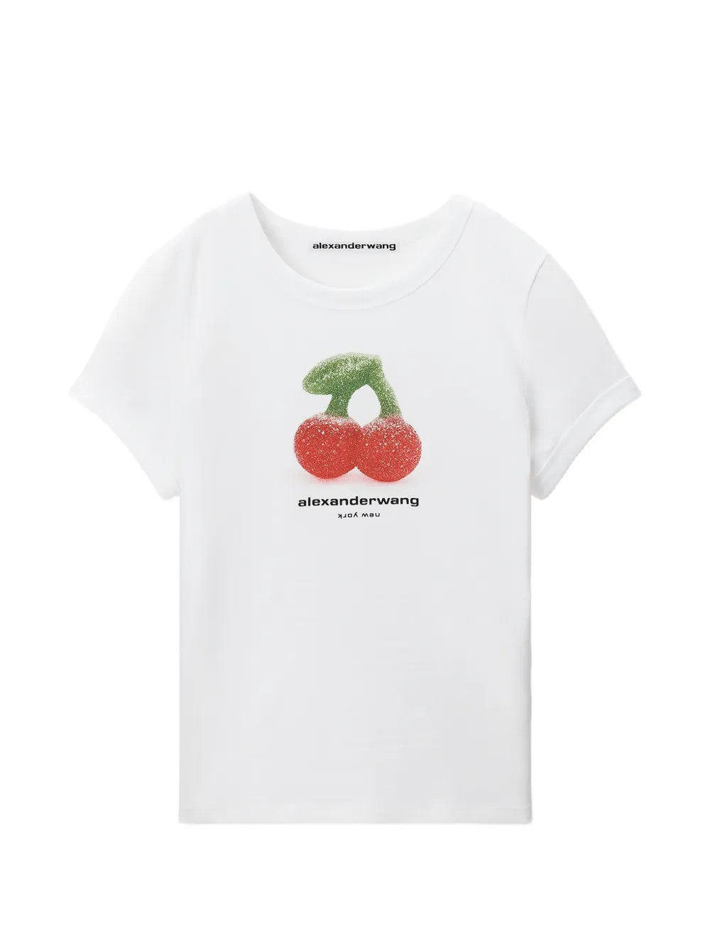 White t-shirt, front view