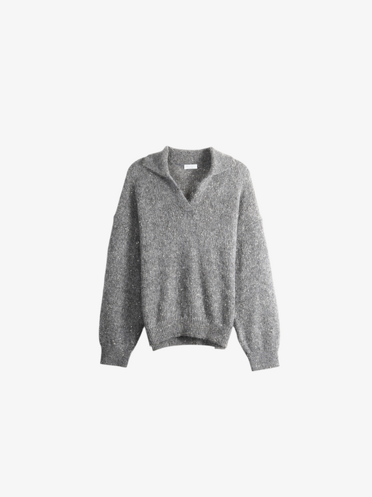 Grey hoodie, front view