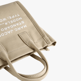 Tan bag, front view