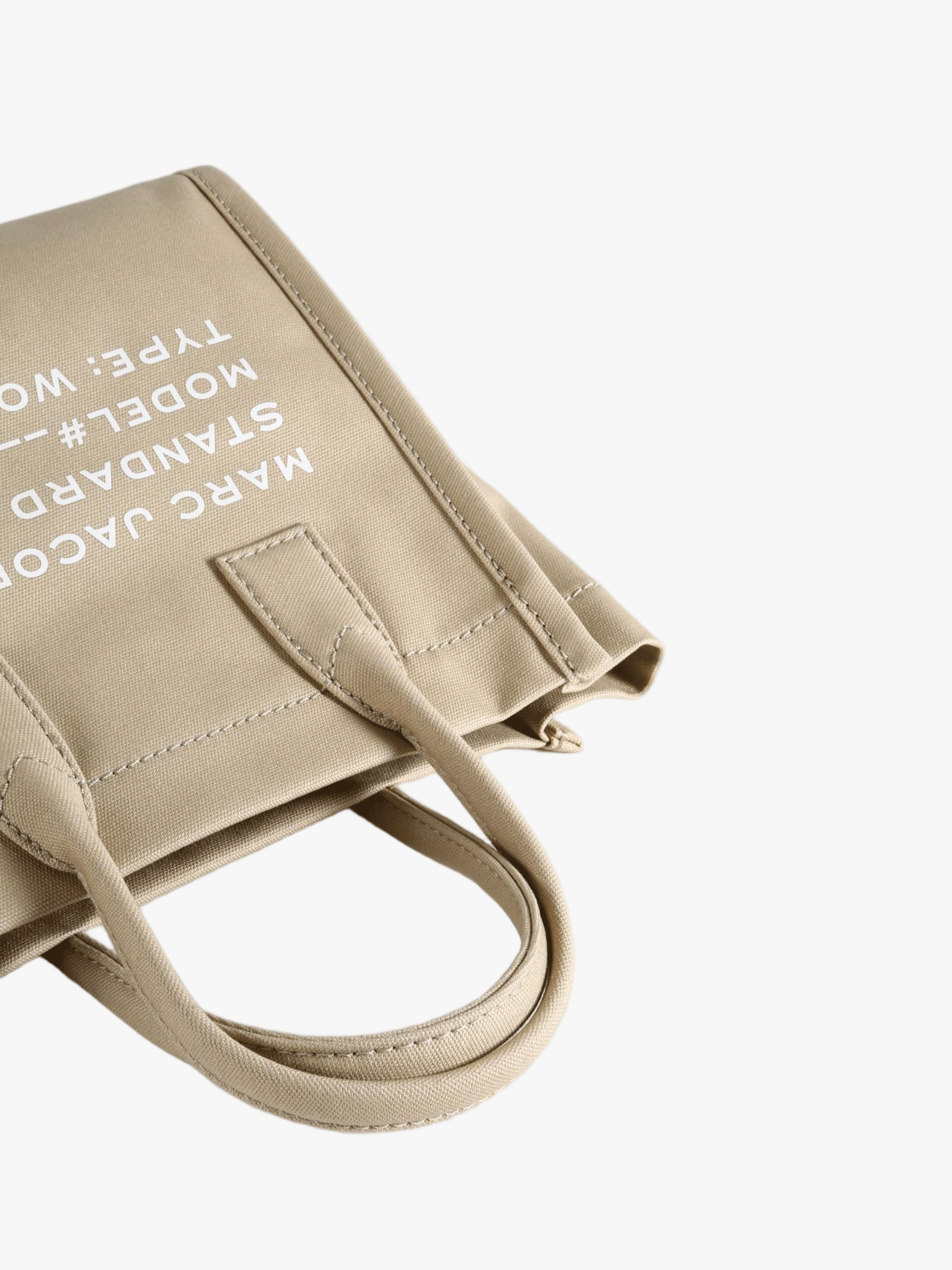 Tan bag, front view