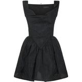 Black dress, front view
