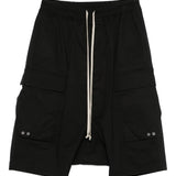 Black short, front view