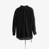 Black shirt, front view