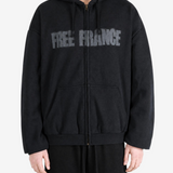 Black hoodie, full body view