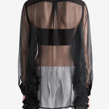 Black shirt, front view