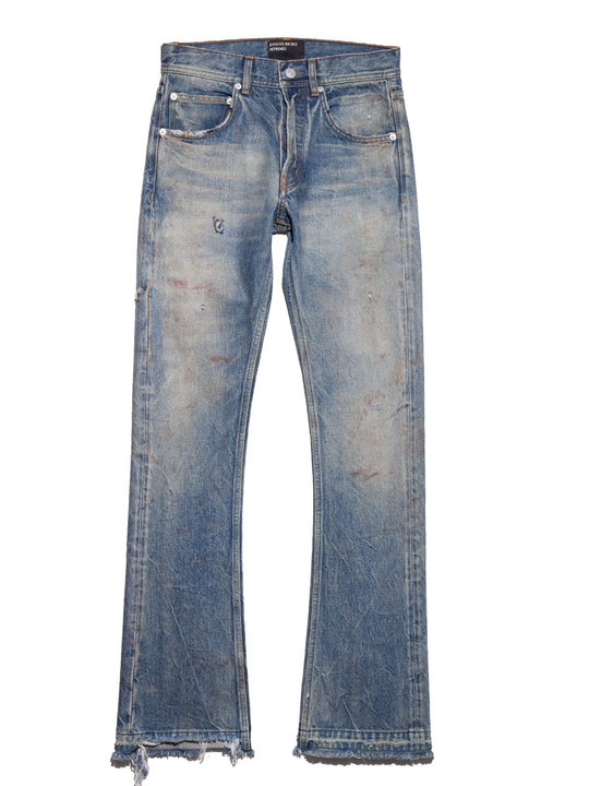 Blue pants,front view