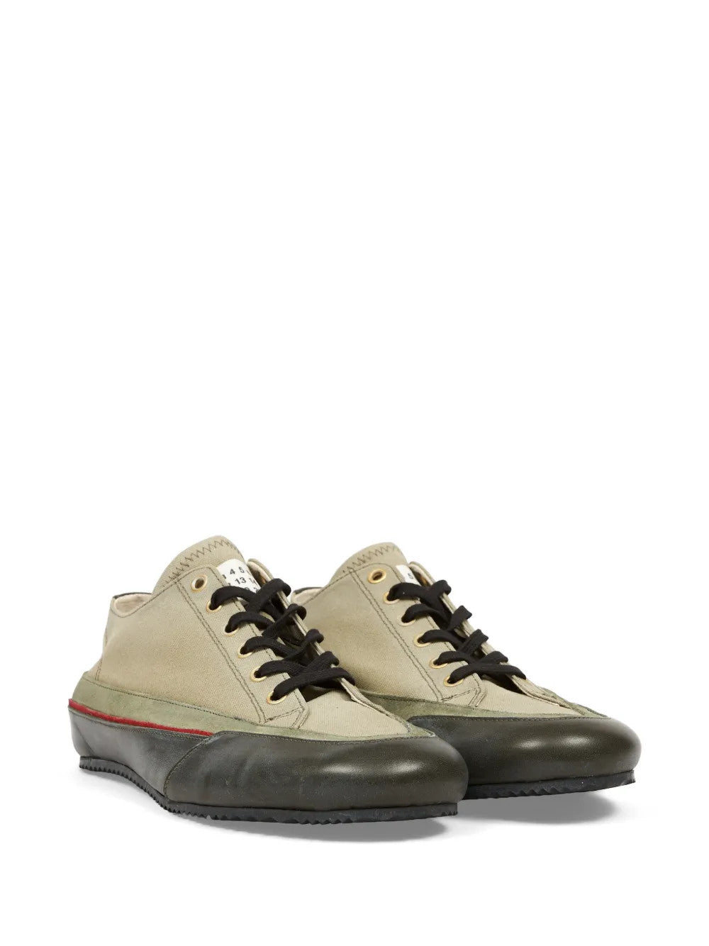 Green shoes, front view