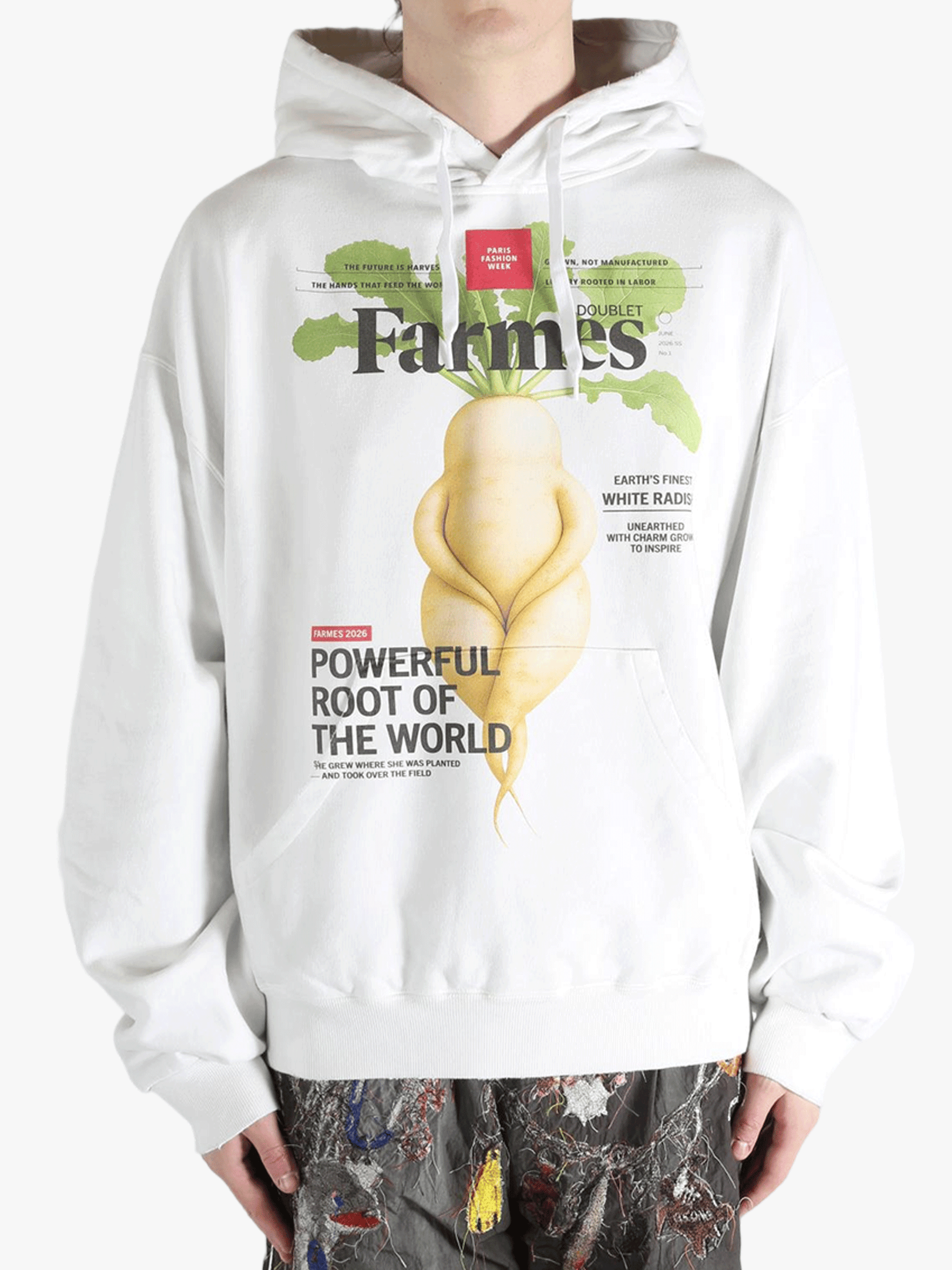 トップス doublet Farmes Magazine Cover SweatShirt DOUBLET - Unisex Farmes Magazine Cover Hoodie – Atelier New York