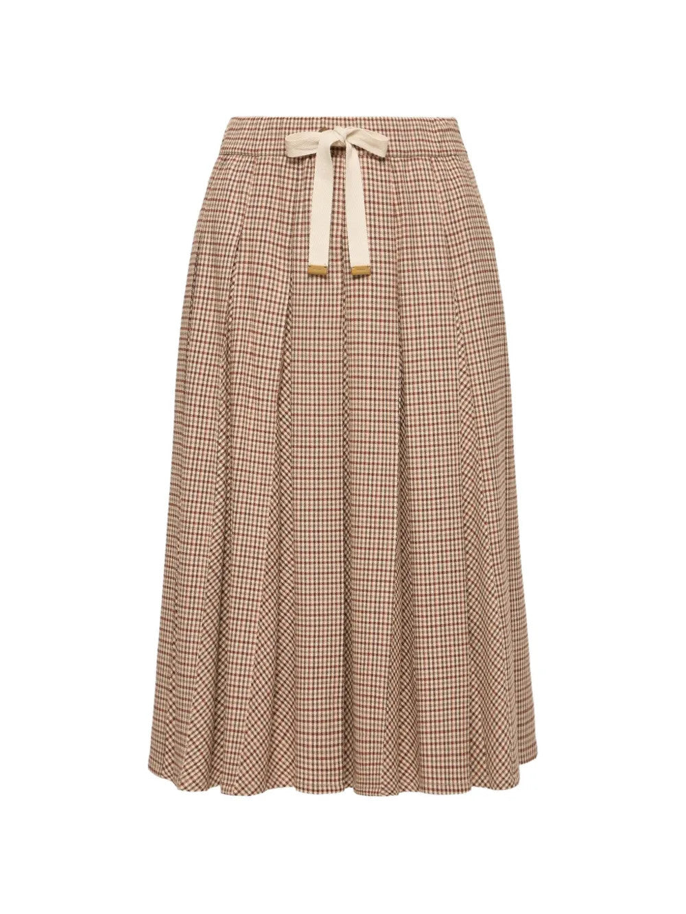 Tan skirt, front view