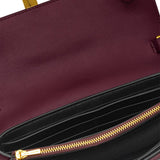 Close up of Burgundy accessories, showing detail