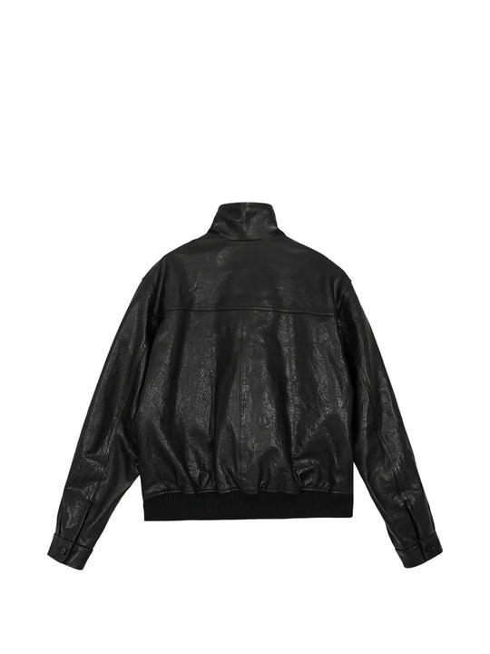 Black jacket, back view