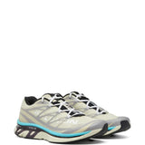 Tan sneakers, side view
