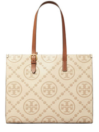 TORY BURCH - Women T Monogram Contrast Embossed Tote