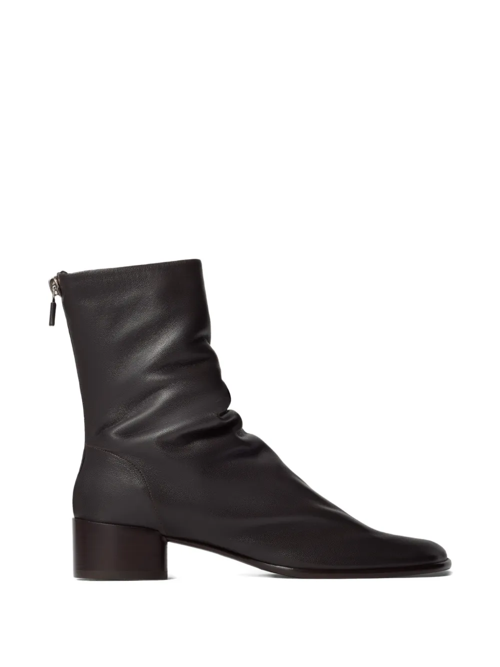 Black ankle boot,front view