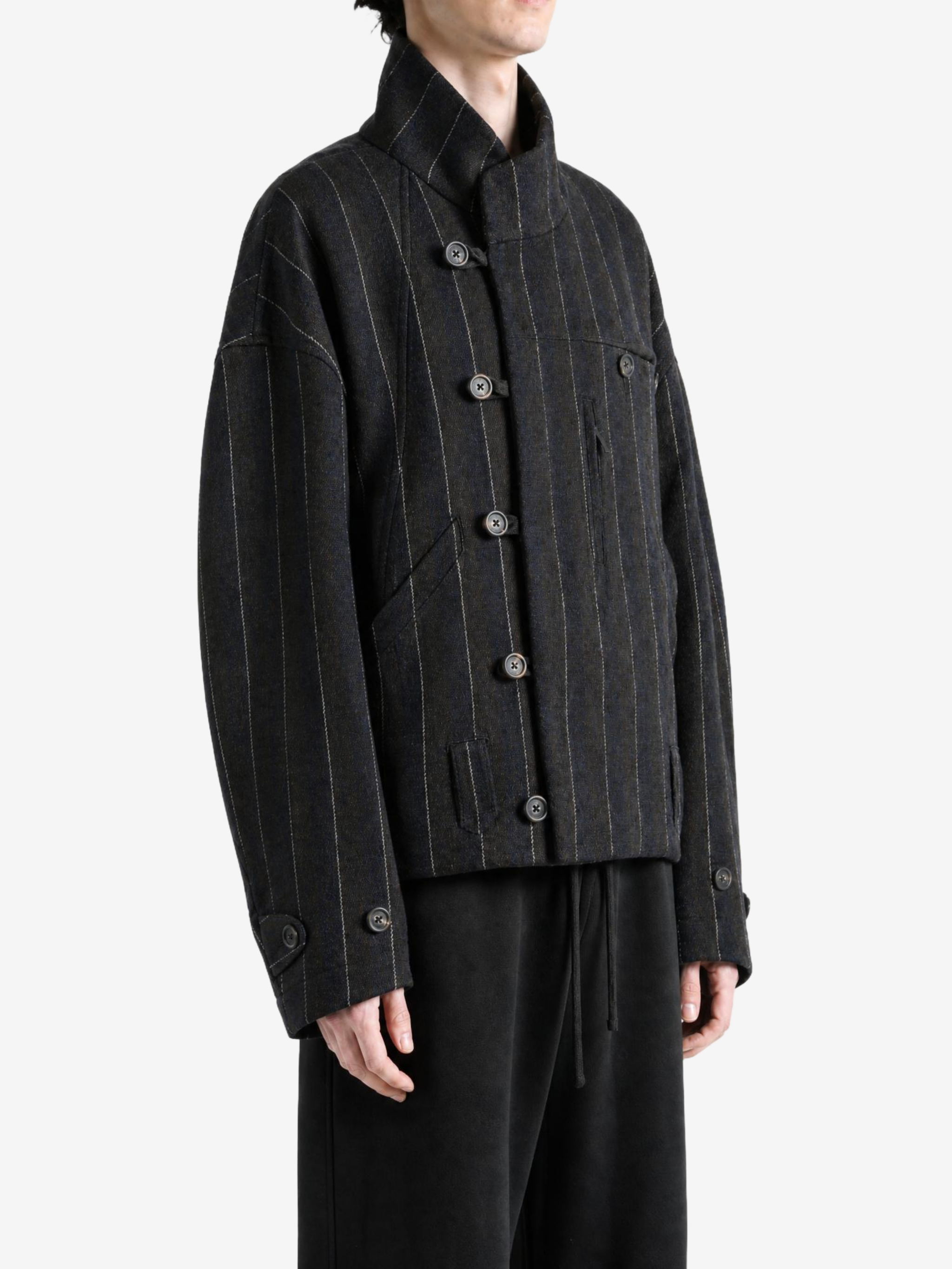 Black jacket, front view