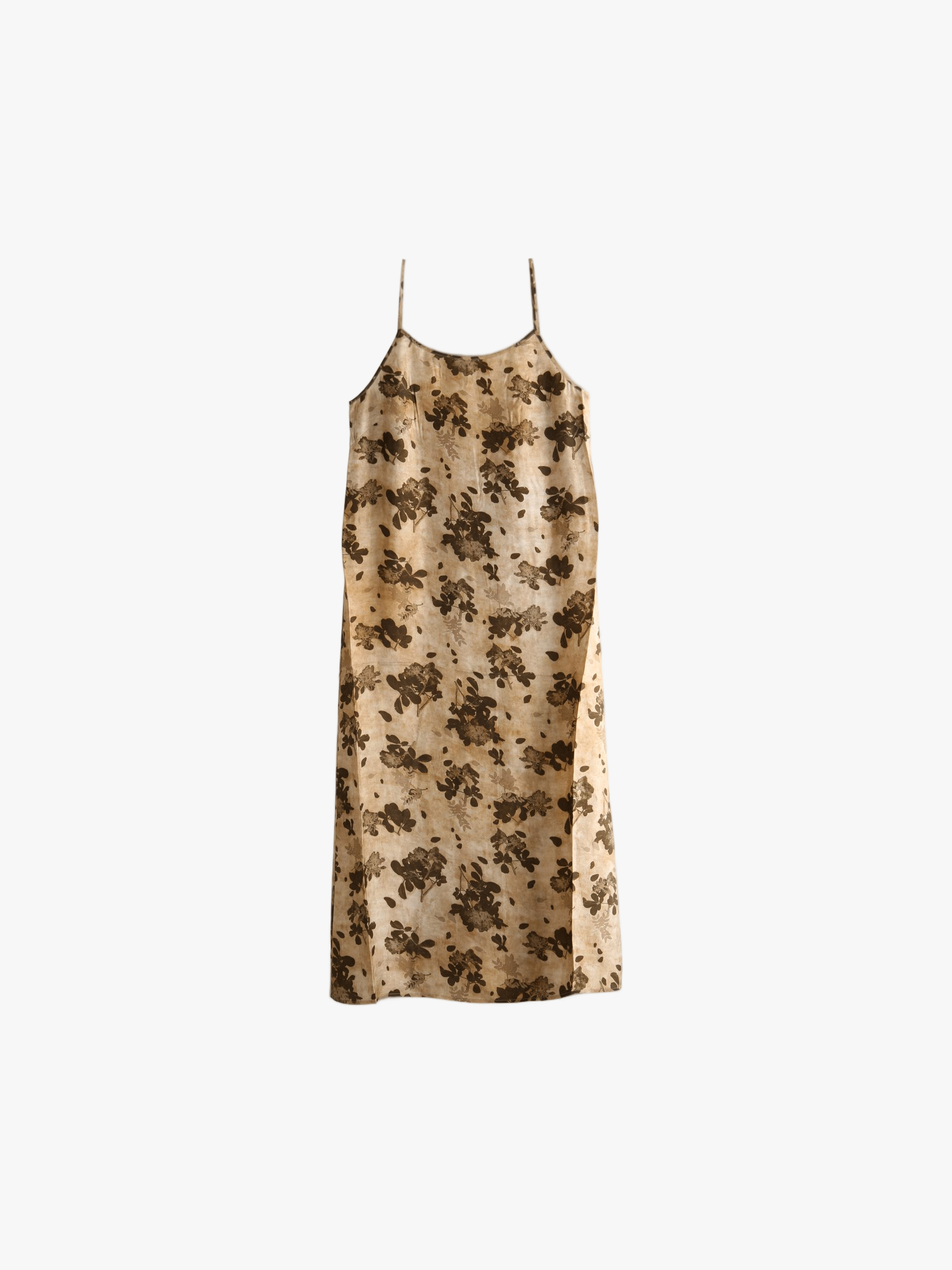 Tan dress, front view