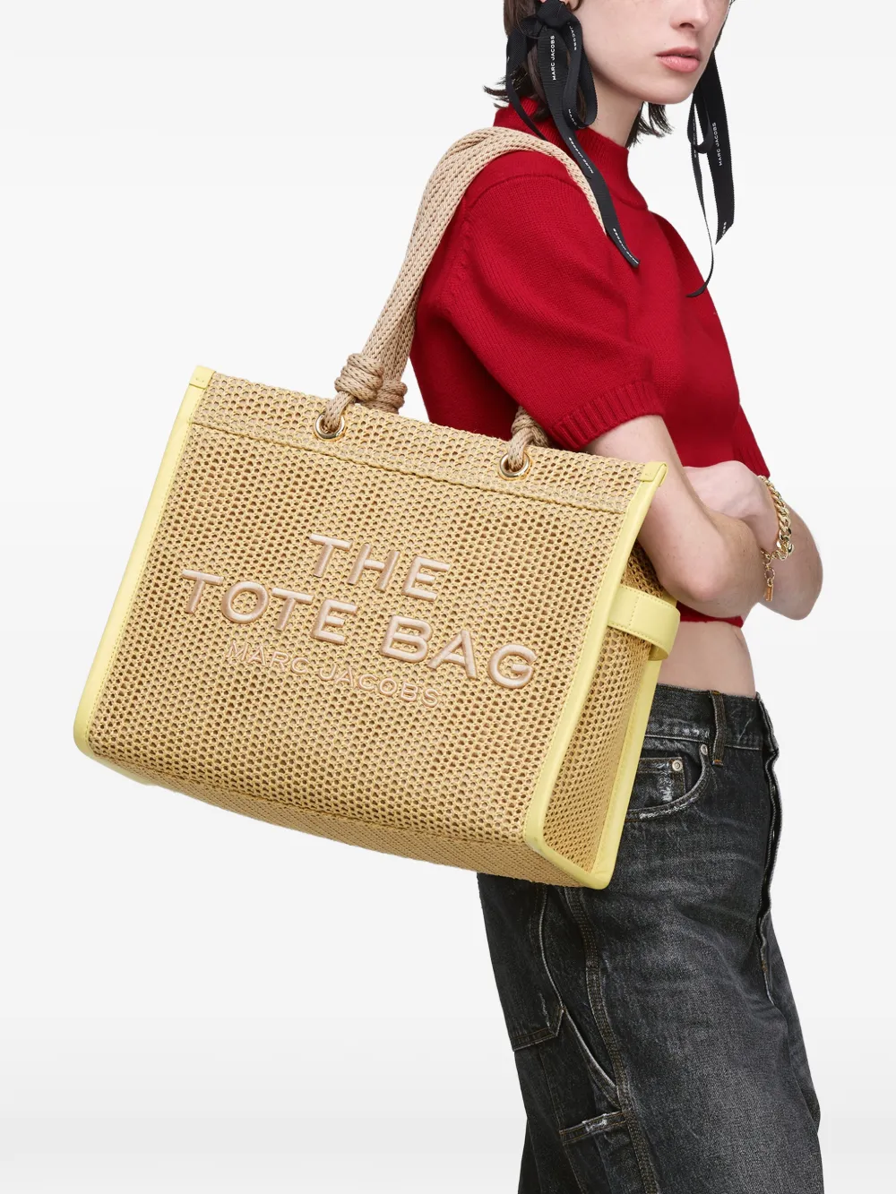 Yellow bag, front view
