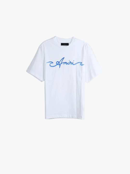 White t-shirt, front view