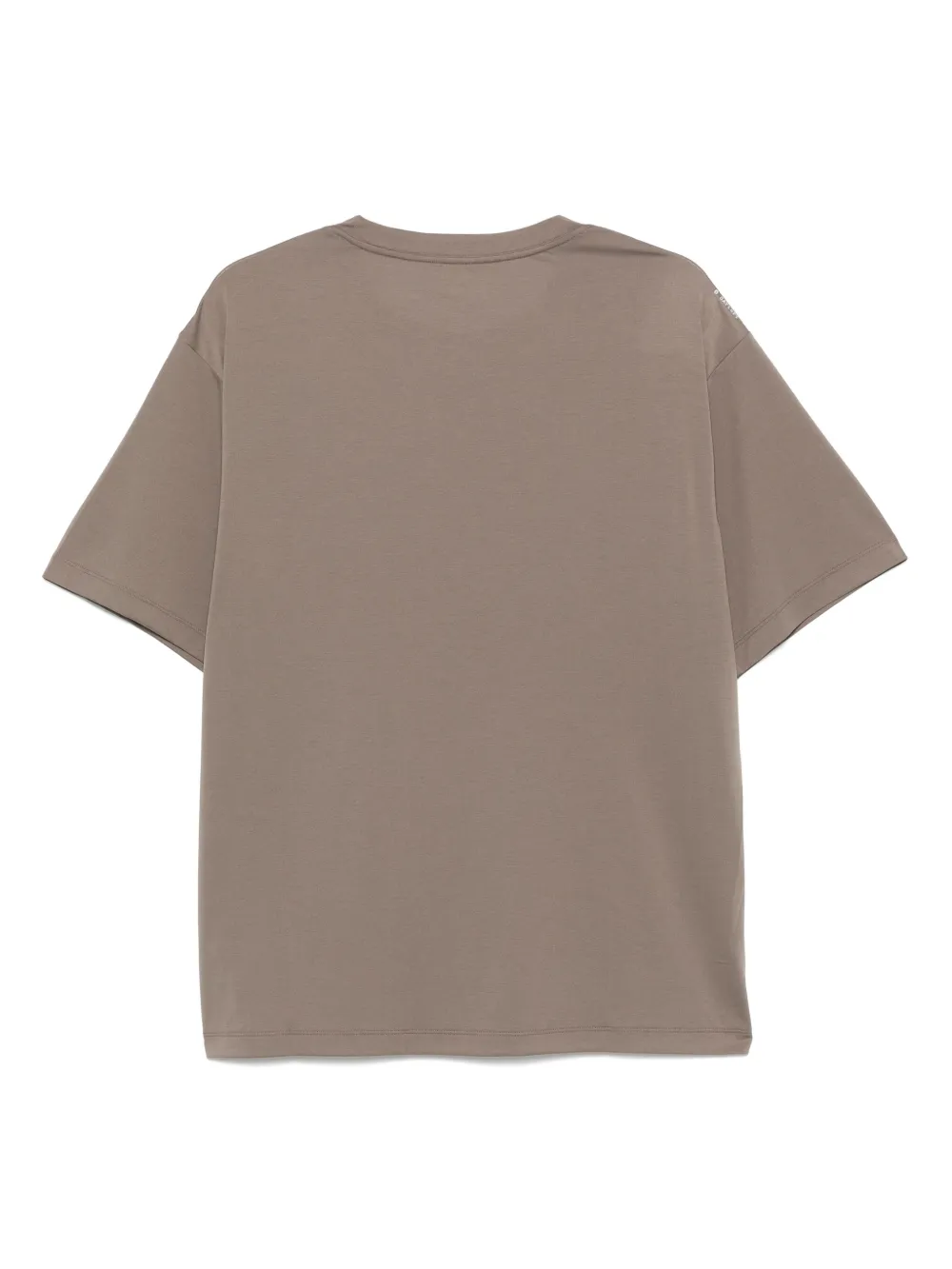 Brown t-shirt, back view